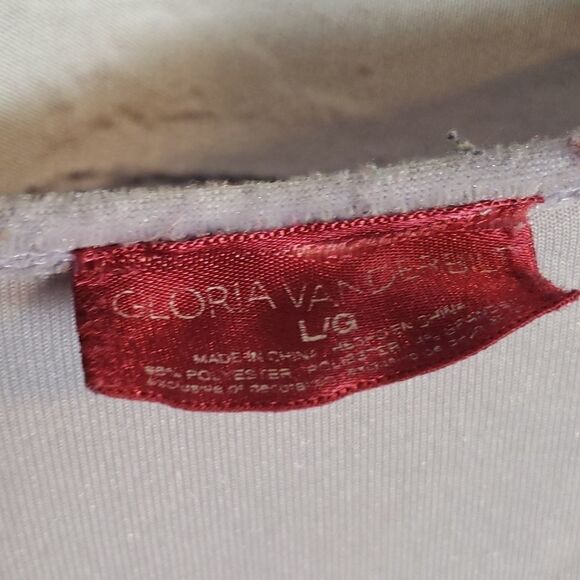 Vintage 90s Gloria Vanderbilt Pajama Top - Picture 2 of 4